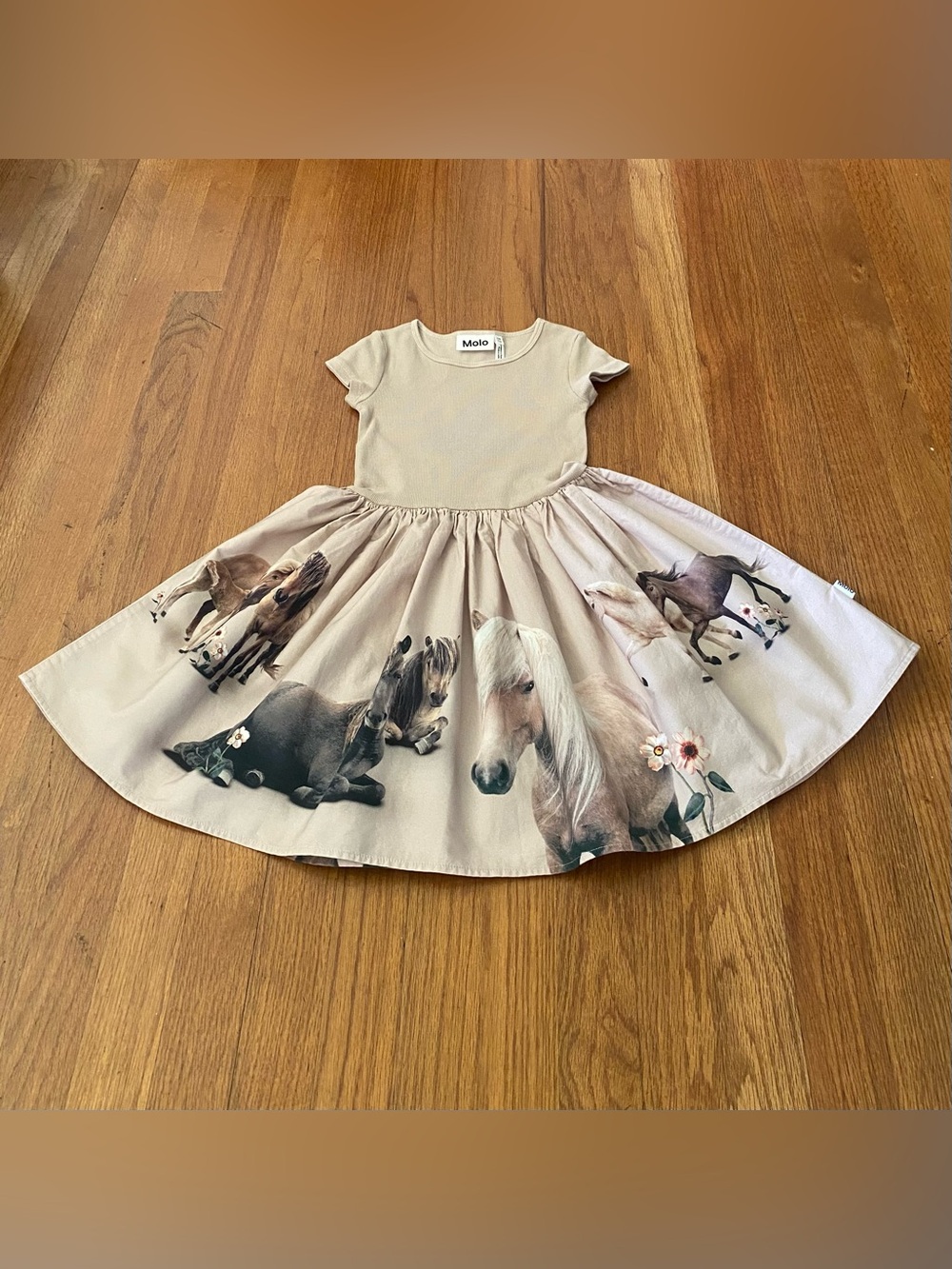 Molo Short-Sleeve Cissa Pony Family Dress